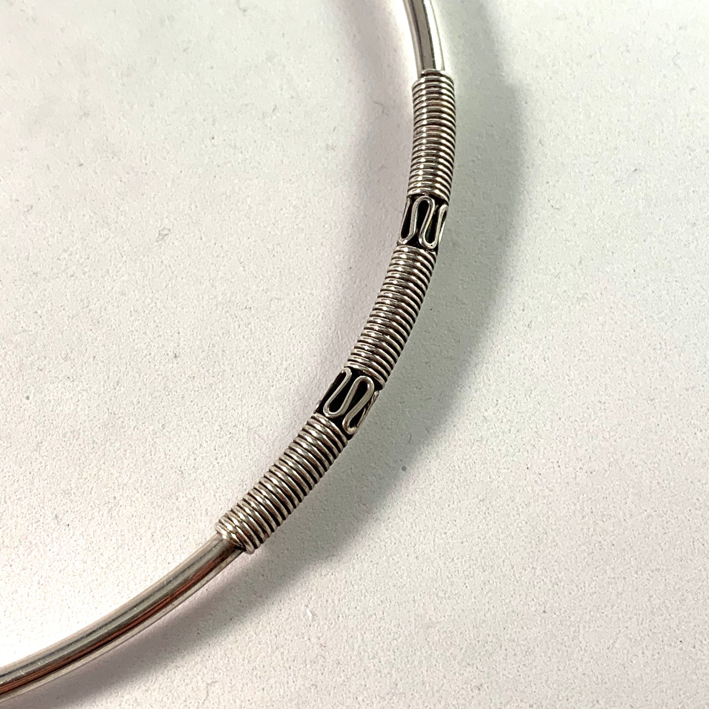 Egypt Vintage Solid Silver Collar Necklace.