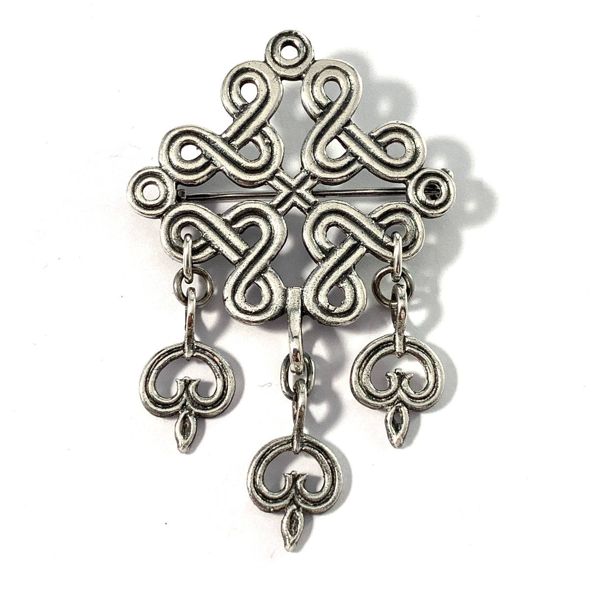 Kalevala Koru, Finland 1964. Sterling Silver Traditional Brooch.