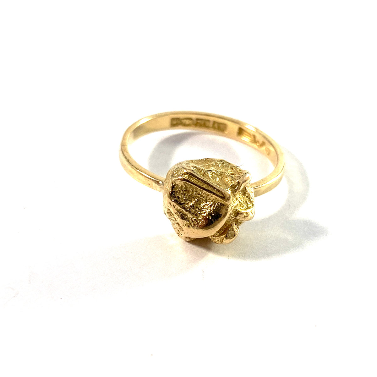 Björn Weckström for Lapponia Finland. Vintage 18k Gold Ring. Design: Yellow Rose.