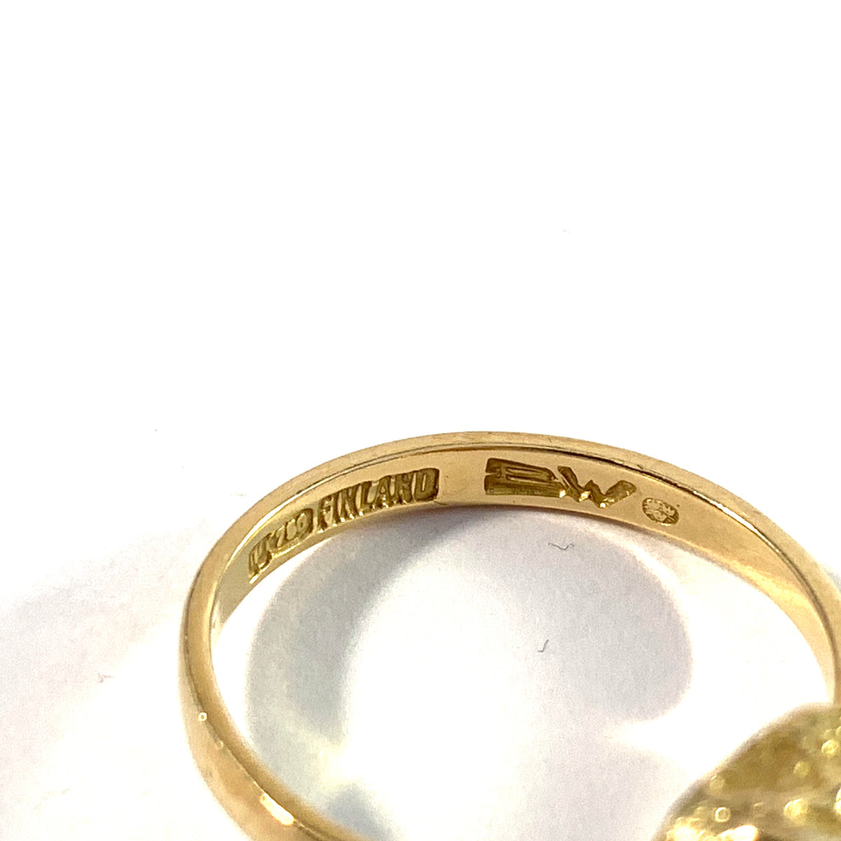 Björn Weckström for Lapponia Finland. Vintage 18k Gold Ring. Design: Yellow Rose.