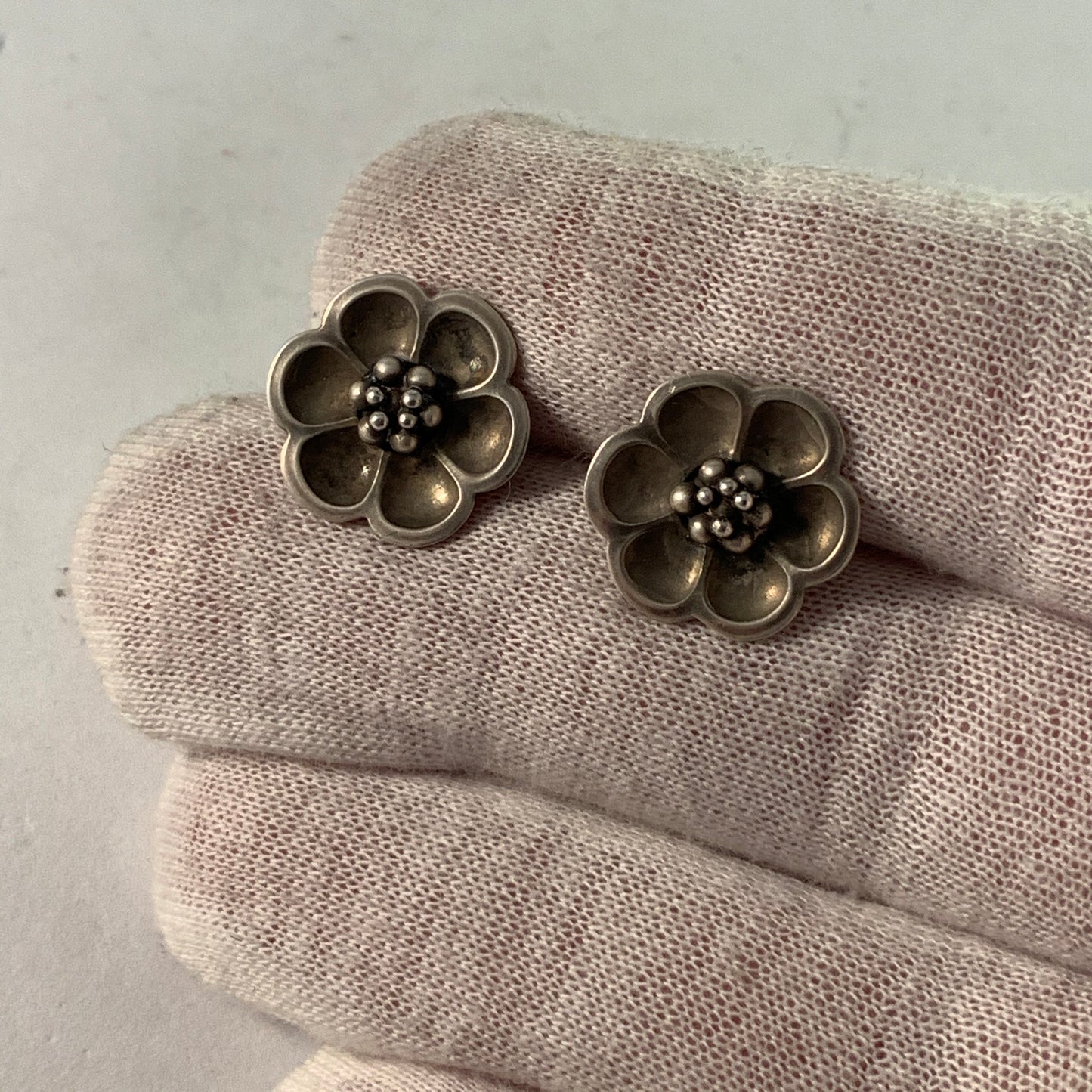 Georg Jensen, Denmark 1910-25 Sterling Silver Cufflinks. Design 46 A.