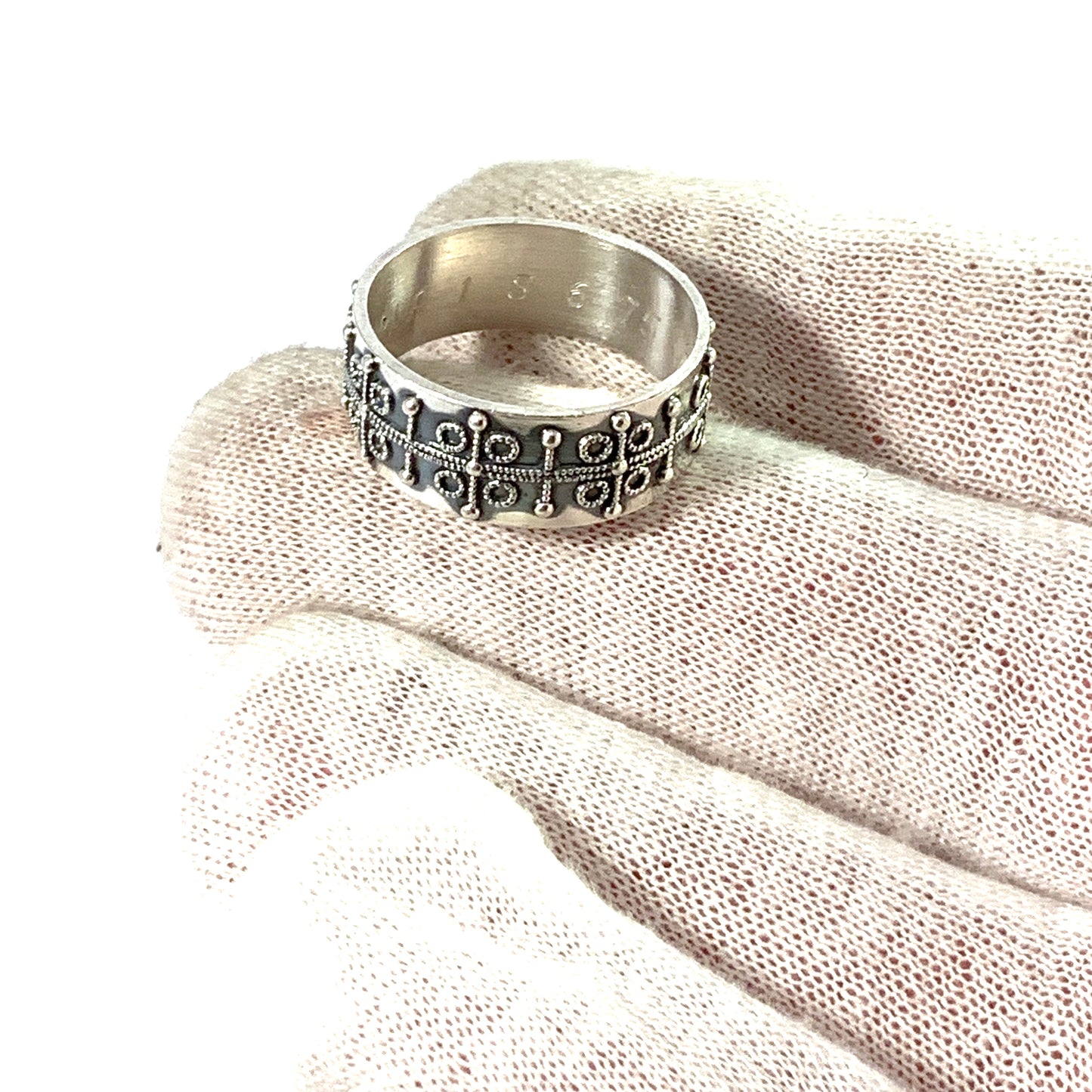 Helsingin Koruvalmiste, Finland 1969 Sterling Silver Unisex Ring.