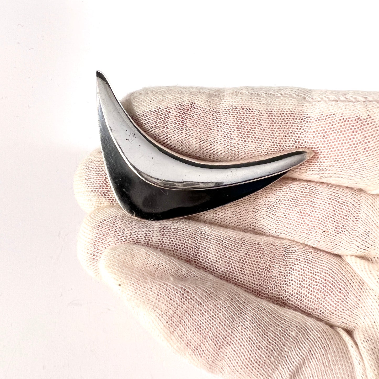 Henry Steig, USA. Vintage Mid Century Modern Sterling Silver Brooch.