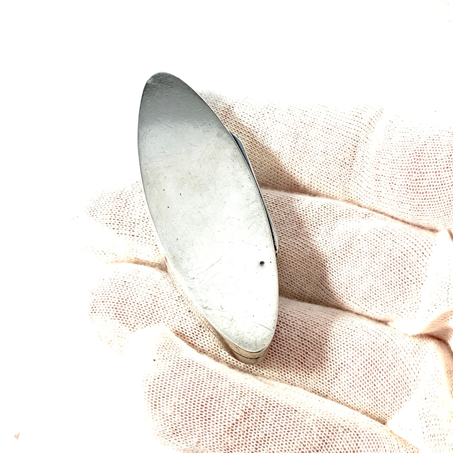 Eric Ekström, Sweden year 1824. Antique Georgian Sterling Silver Box.