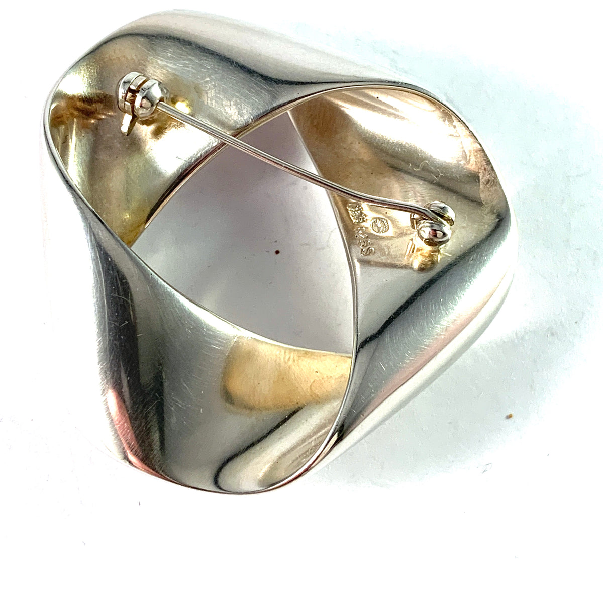 Hans Hansen for Georg Jensen, Denmark Vintage Sterling Silver Brooch.
