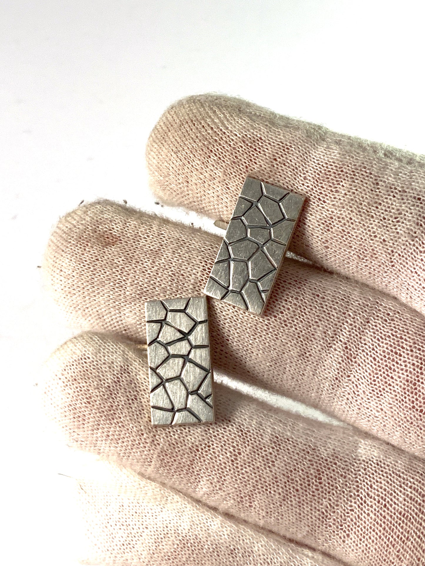 Elis Kauppi, Kupittaan Kulta Finland 1963 Solid Silver Cufflinks