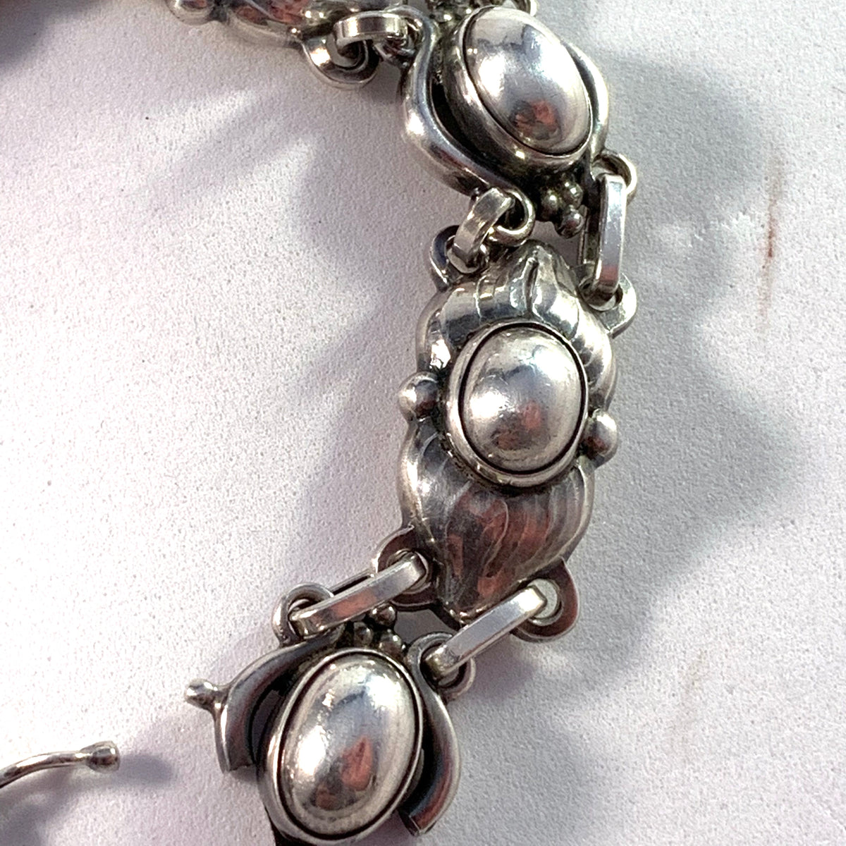 Georg Jensen, Copenhagen Mid Century Sterling Bracelet. Design no 15 by Georg Jensen early 1900s