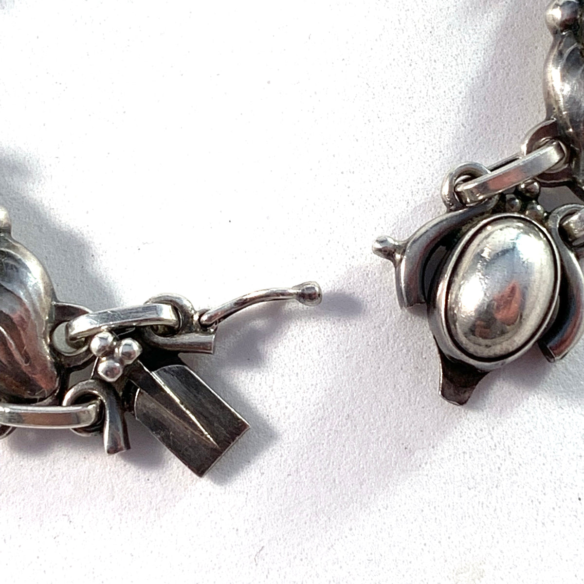 Georg Jensen, Copenhagen Mid Century Sterling Bracelet. Design no 15 by Georg Jensen early 1900s