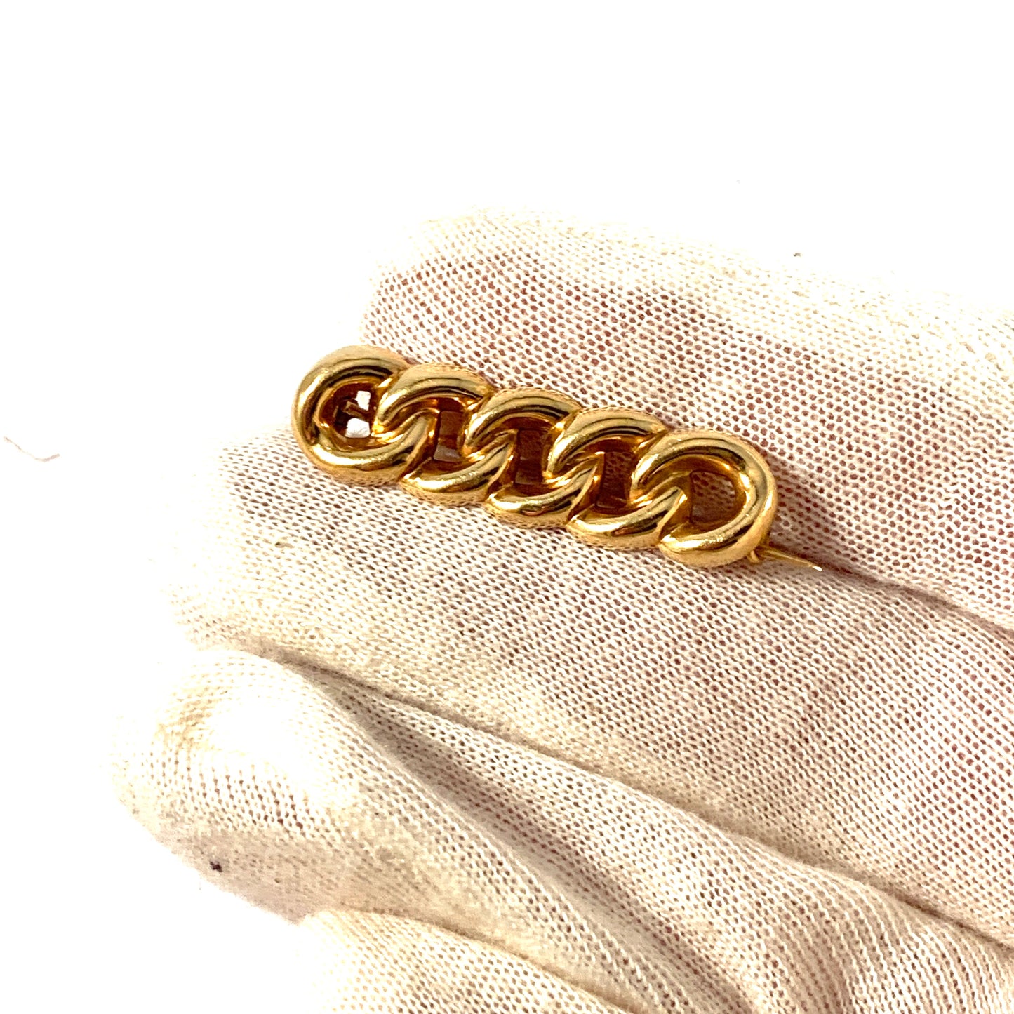 Wilhelm Harbeck, Sweden 1919. Antique 18k Gold Suffragette Movement Brooch Pin.
