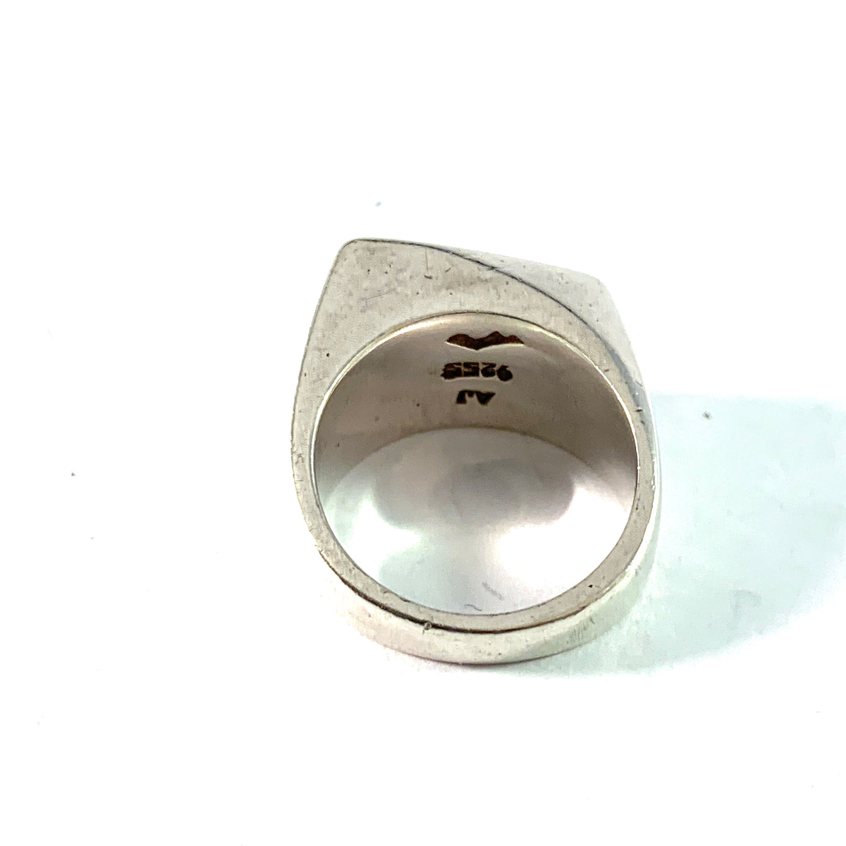Arne Johansen, Denmark 1950-60s Sterling Silver Abalone Ring.