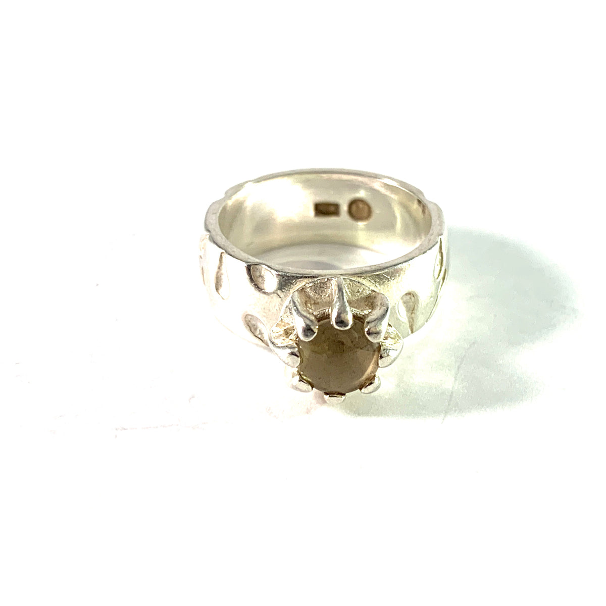 Kalevala Koru, Finland. Vintage Sterling Silver Moonstone Ring