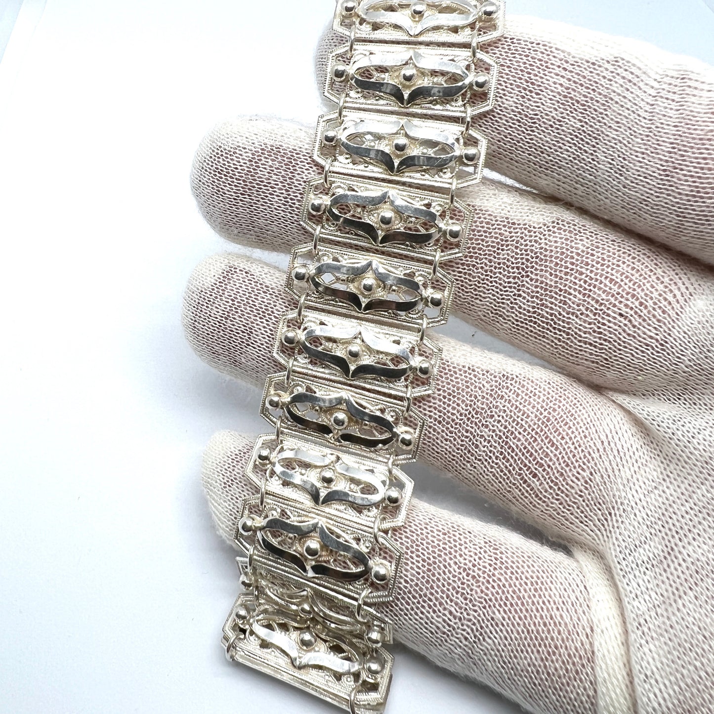 Germany c 1940s. Vintage 835 Silver Bracelet.