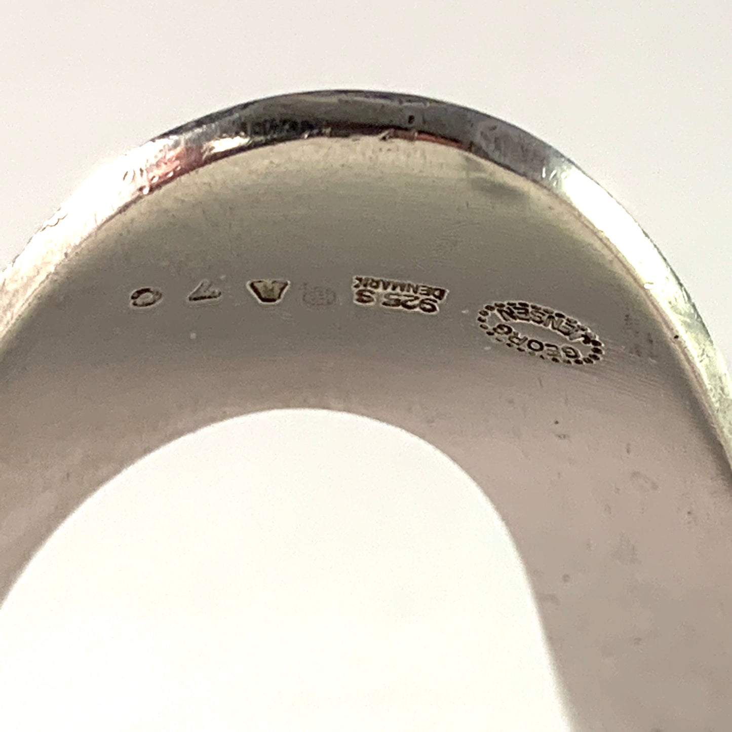 Ole Ishøj for Georg Jensen, Denmark Vintage Sterling Cuff Bracelet.