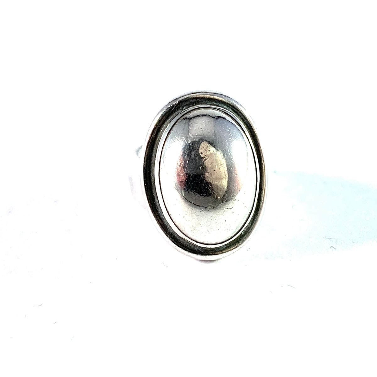 Georg Jensen, Denmark 1945-51 Sterling Silver Ring. Design 46A by Harald Nielsen