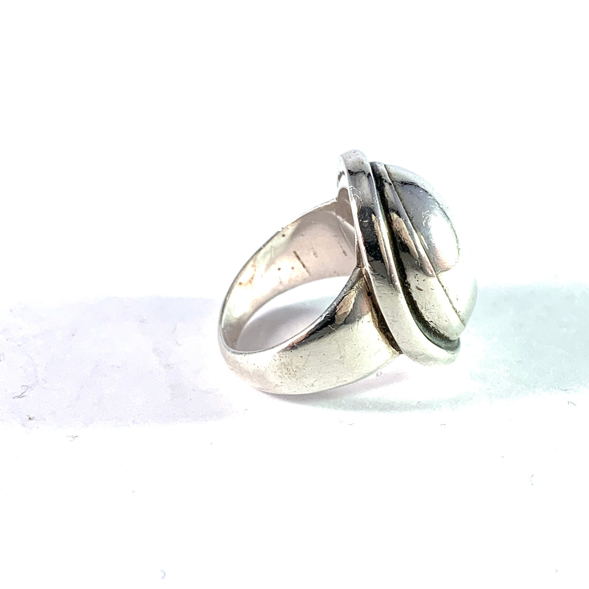 Georg Jensen, Denmark 1945-51 Sterling Silver Ring. Design 46A by Harald Nielsen