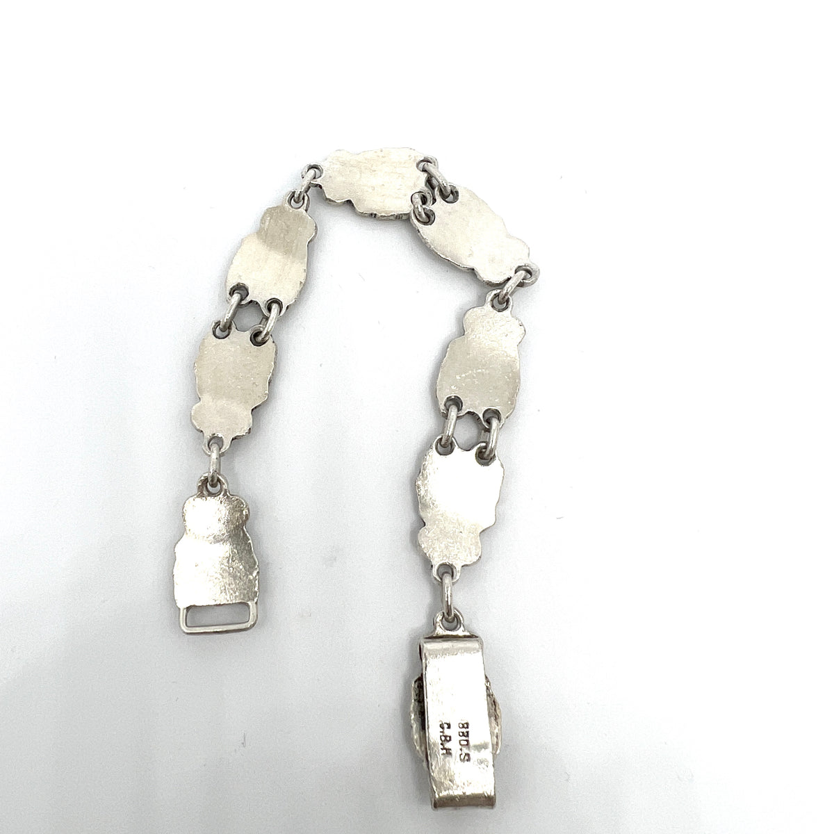 C Brumberg Hansen, Denmark 1937-1950 Vintage Solid 830 Silver Bracelet