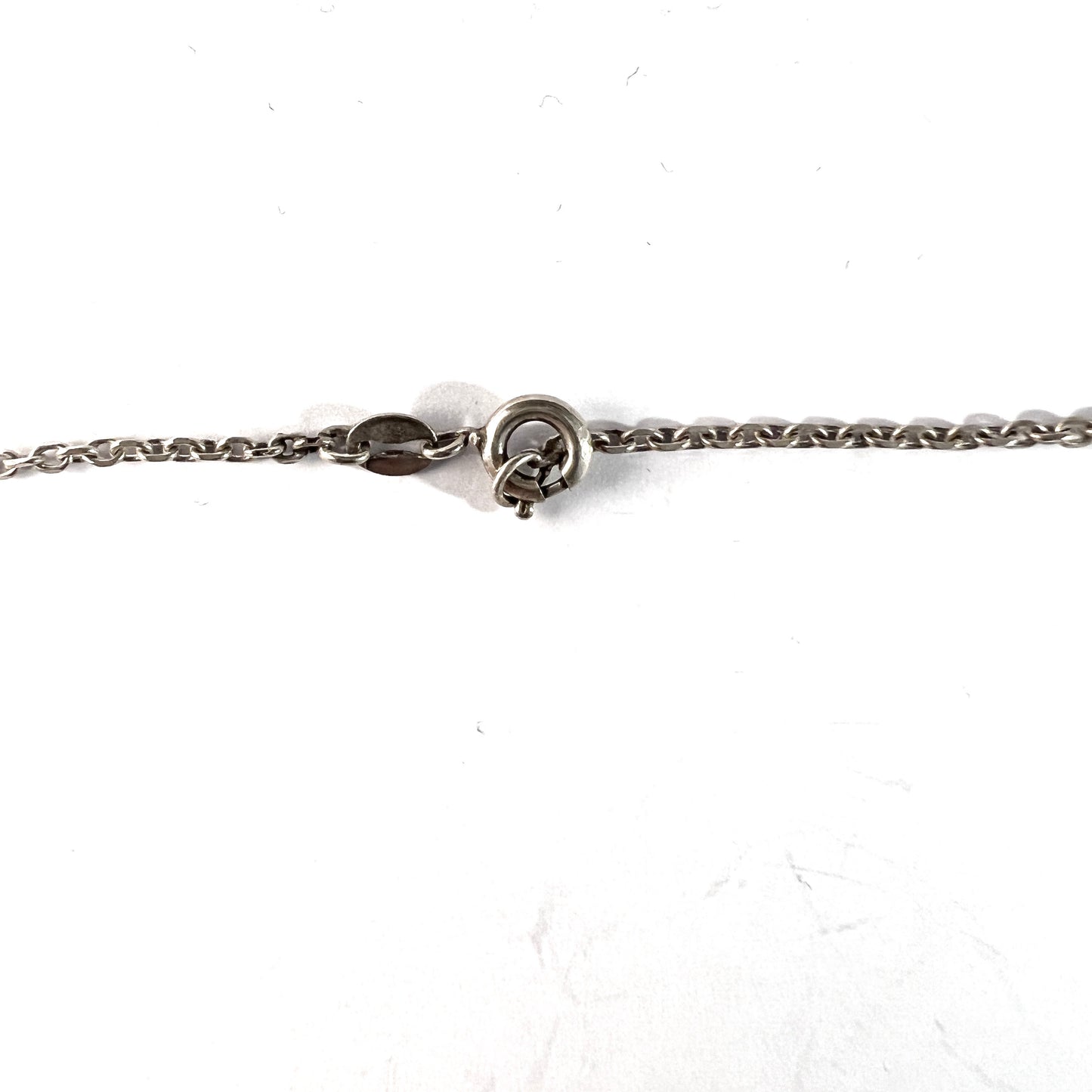Urpo Hakala, Finland 1970s. Vintage Solid Silver Large Rock Crystal Pendant Necklace.