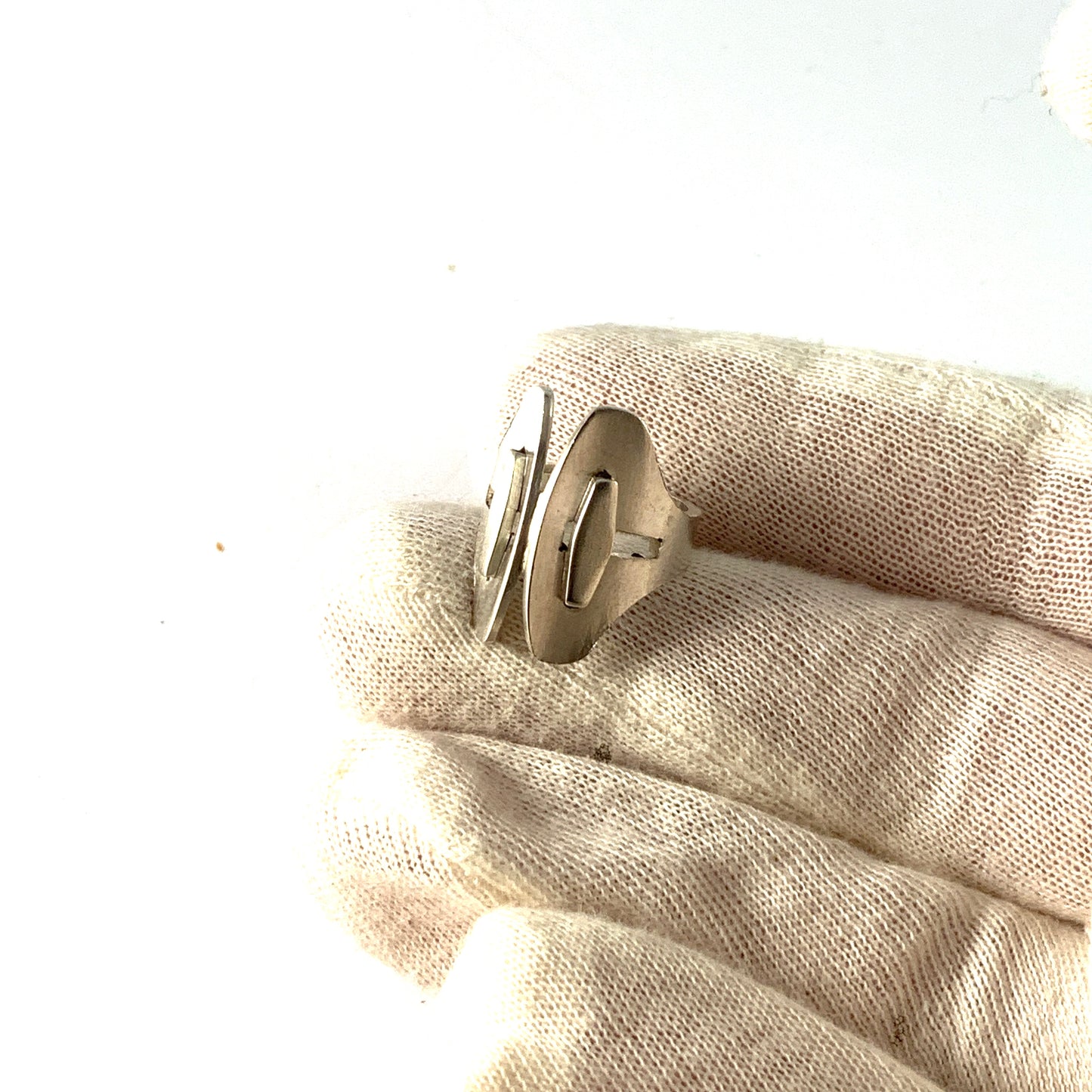 Age Fausing, Denmark 1960s. Vintage Modernist Sterling Silver Ring.