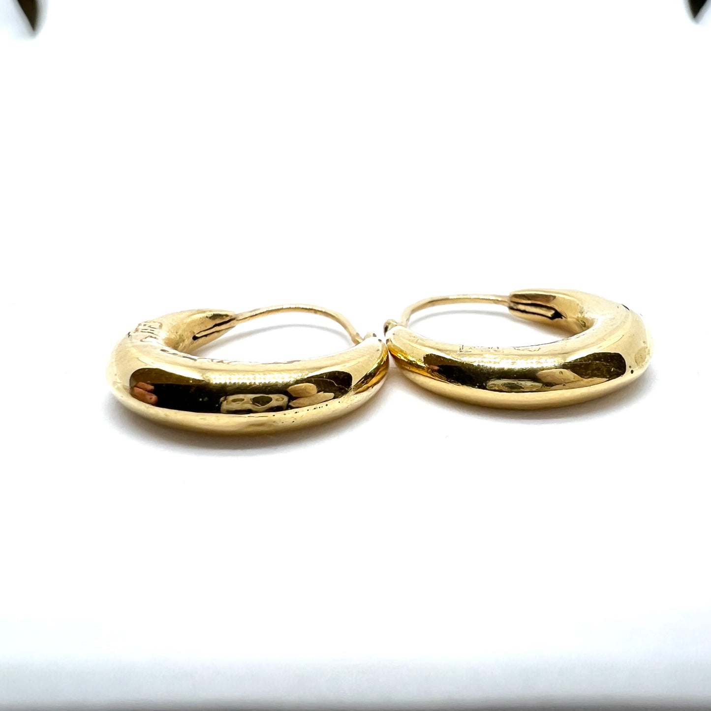 Frans Holm, Sweden 1868. Antique Victorian 18k Gold Earrings.