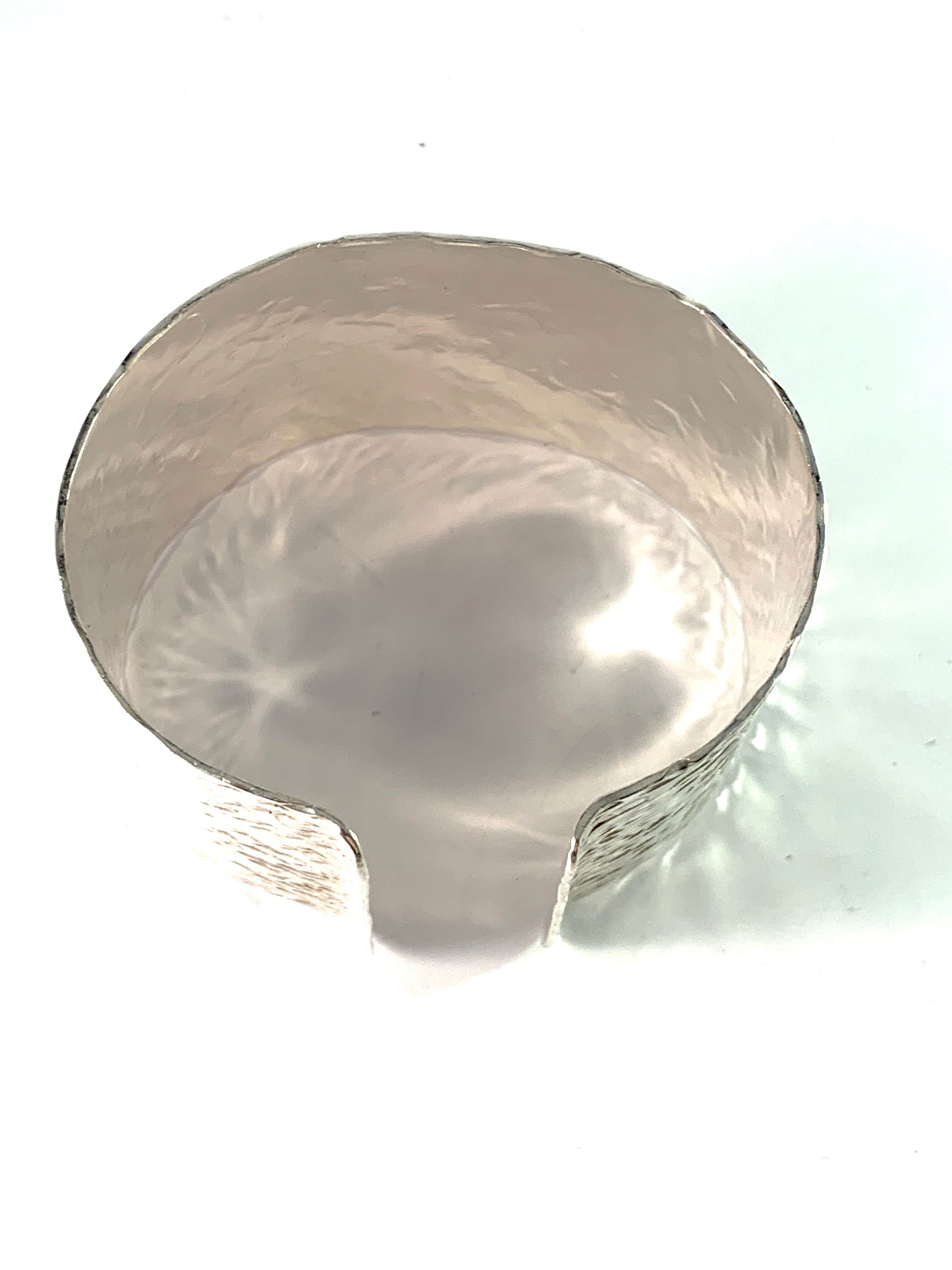 Peter Von Post, Stockholm 1973 Sterling Silver Bold Cuff Bracelet.