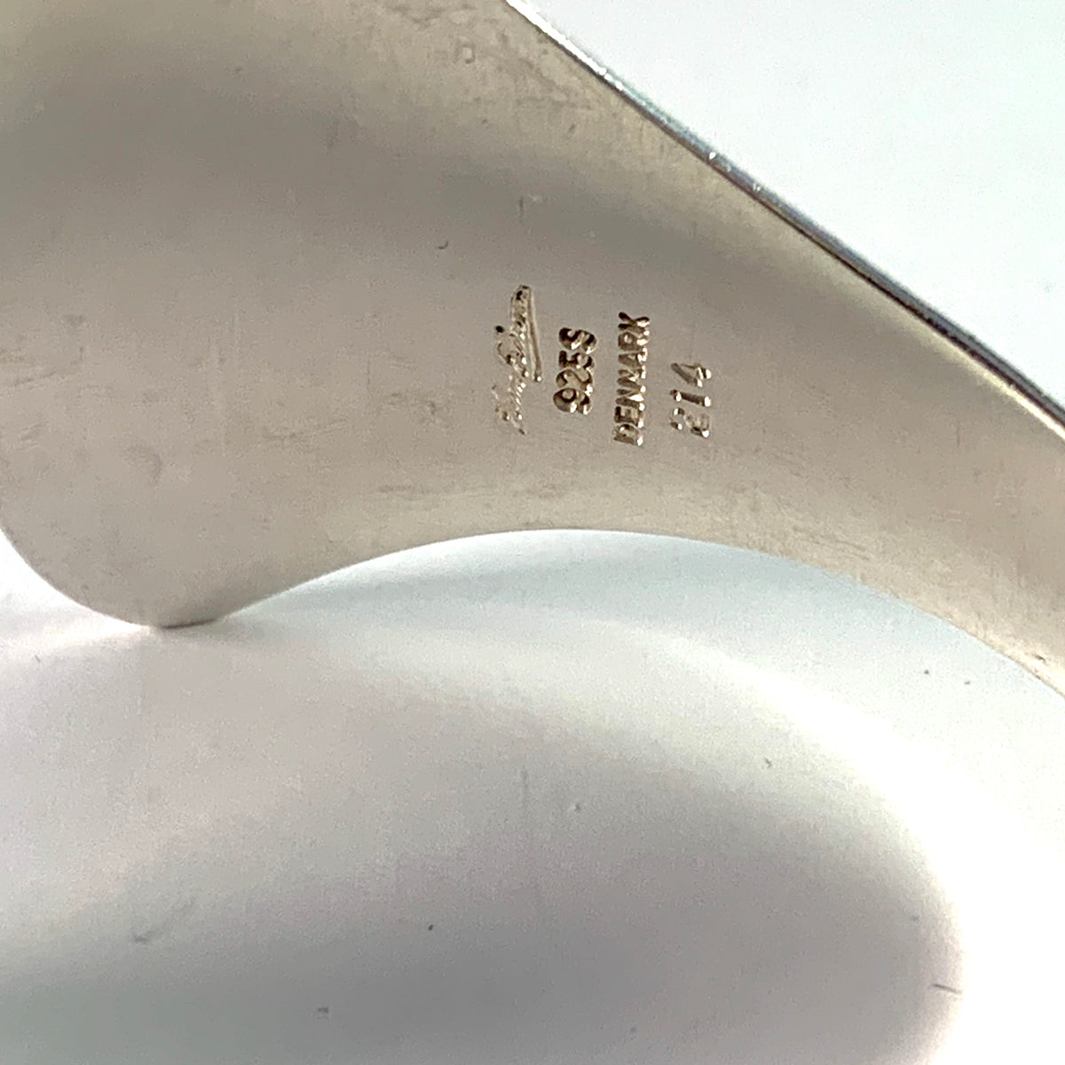 Bent Gabrielsen for Hans Hansen, Denmark 1960s Sterling Silver Bracelet. Design 214