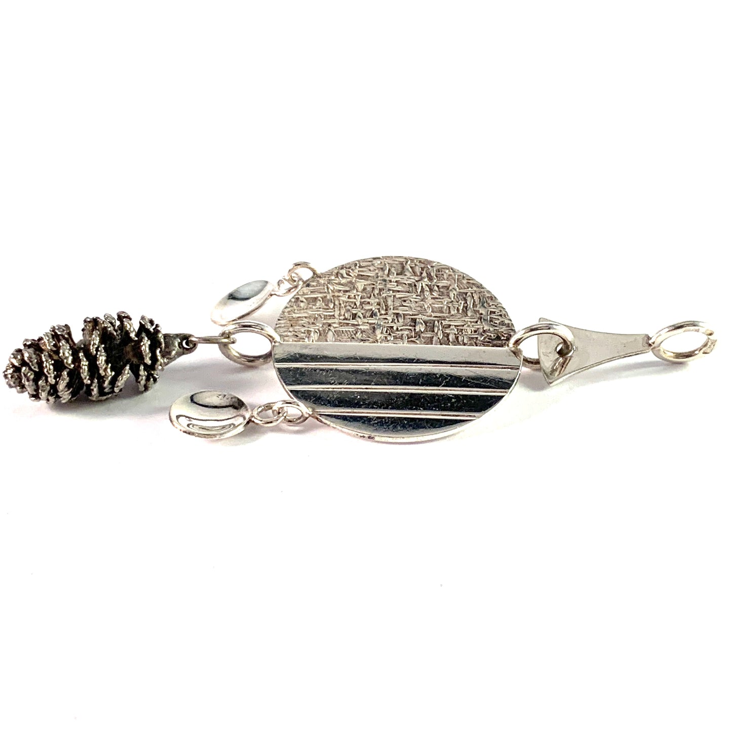 Edvard Kinni Finland 1960-70s Solid Silver Large Pendant