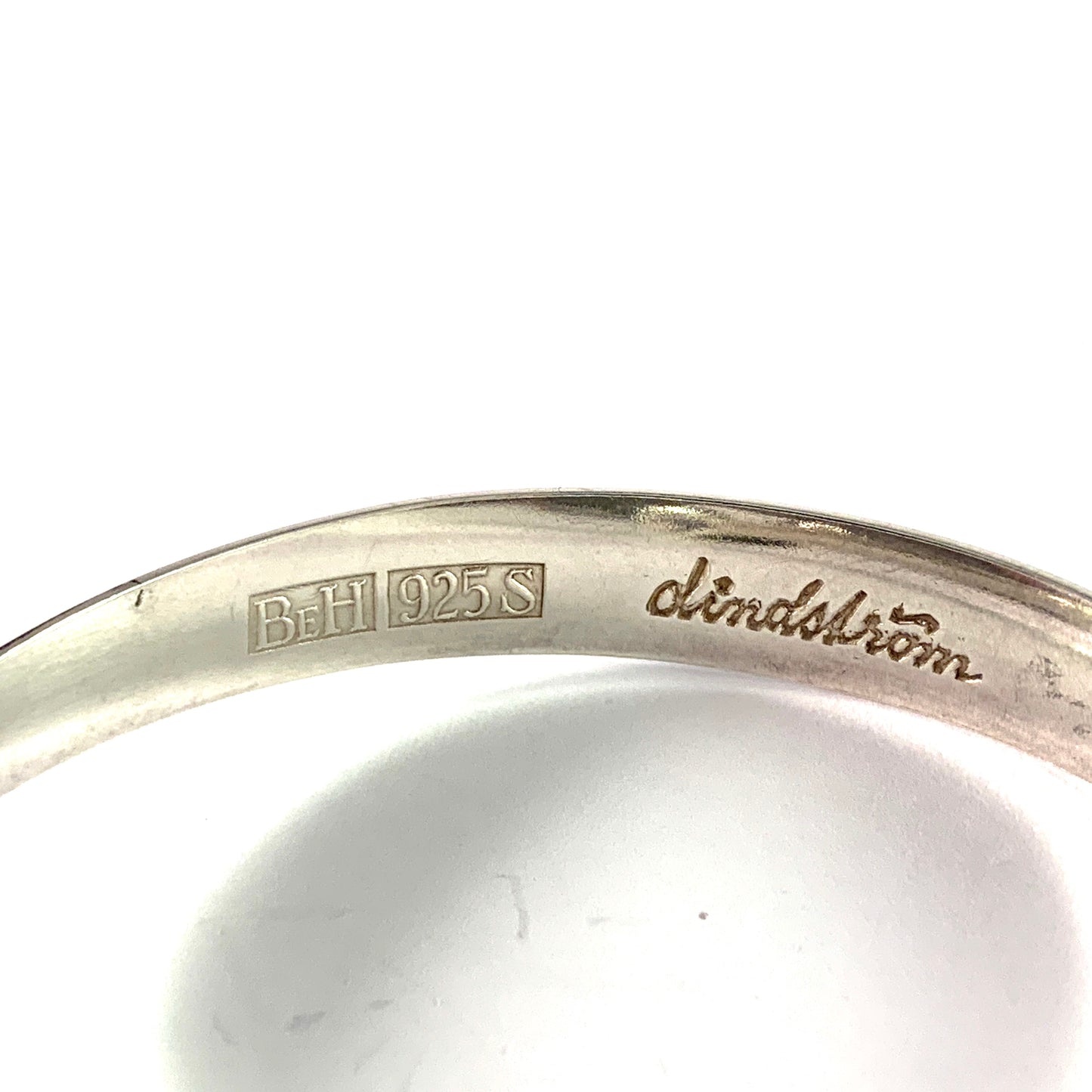 Lindström for Bengt Hallberg 1970s. Sterling Silver Rock Crystal Arm Band Bracelet.