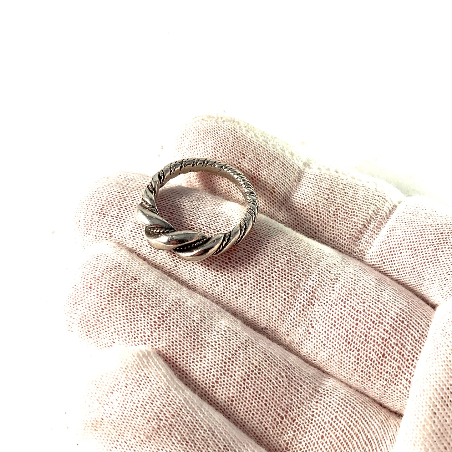 Victor Janson, Sweden Vintage Sterling Silver Viking Copy Ring.