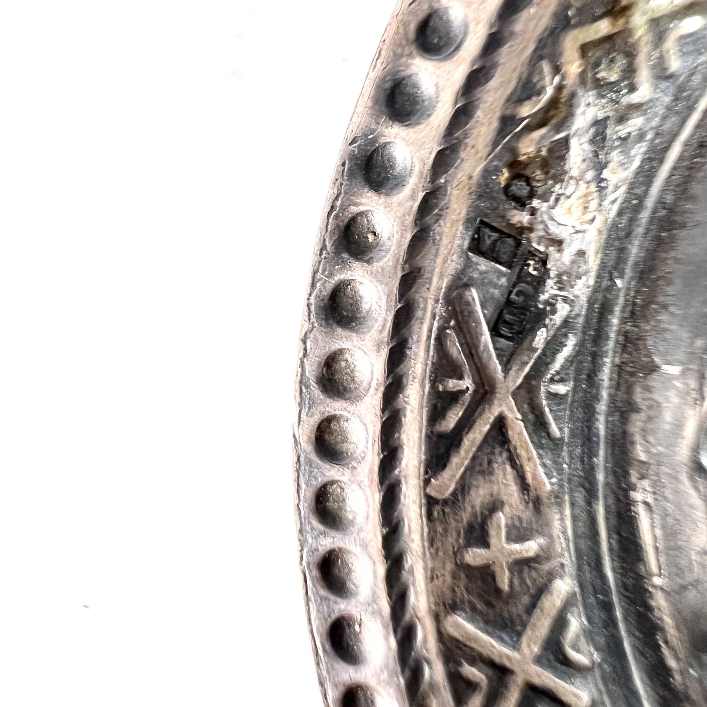 Dufva, Sweden 1947. Large Vintage Sterling Silver Viking Ship Brooch.