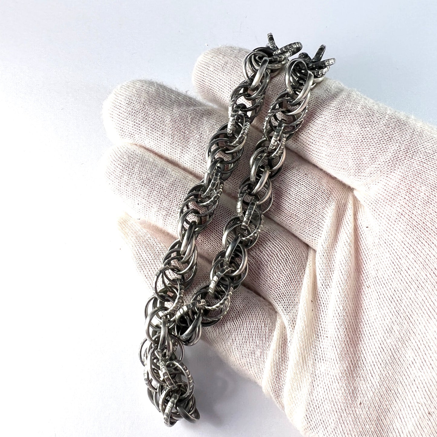 Kalevala Koru, Finland Vintage Silver Plated Necklace. Design: Setukaisten kääty