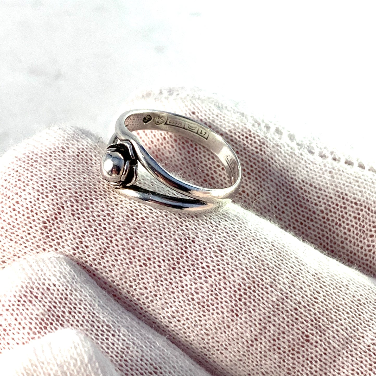 Erik Granit, Finland 1967 Vintage Solid Silver Ring.