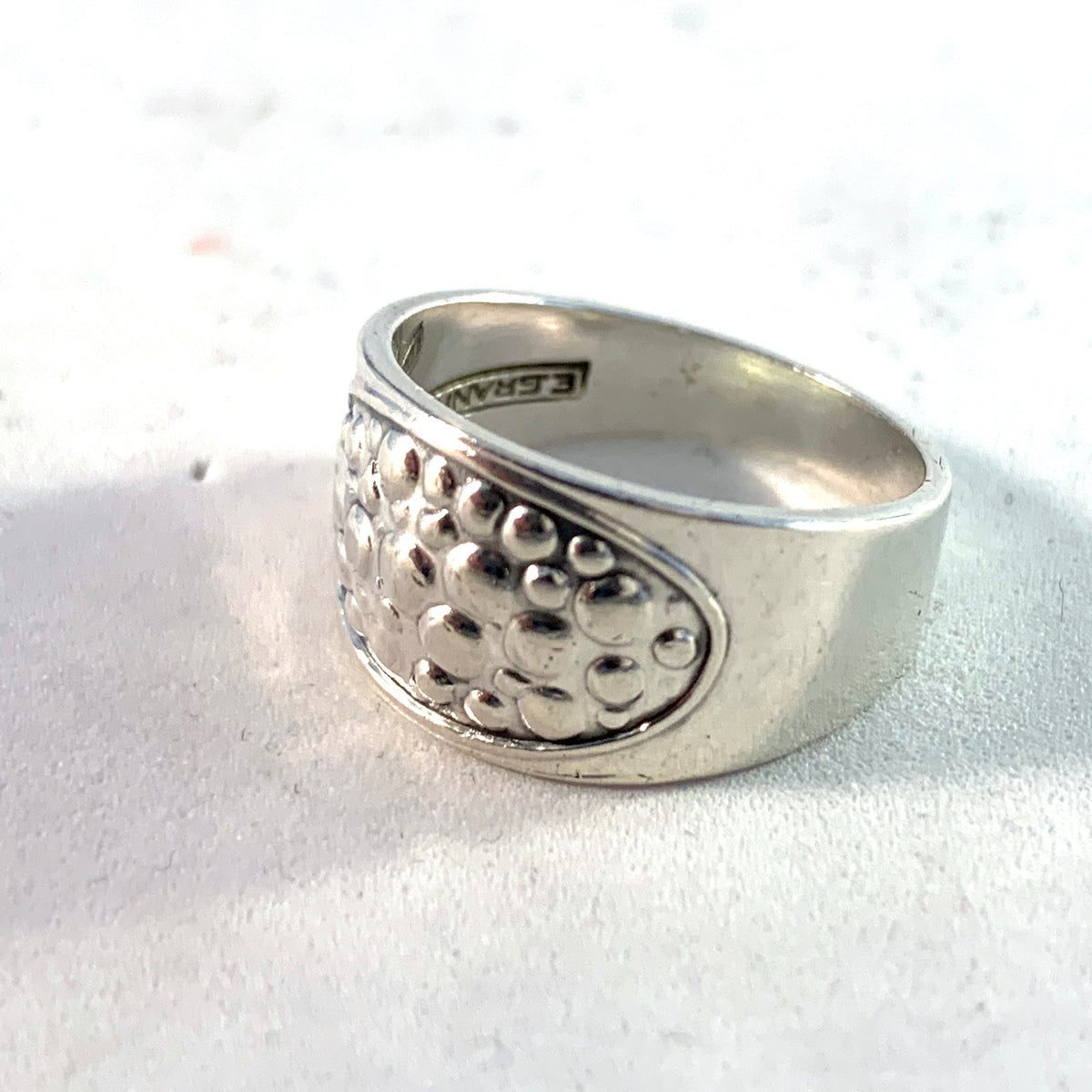 Erik Granit, Finland 1964 Modernist Solid Silver Ring