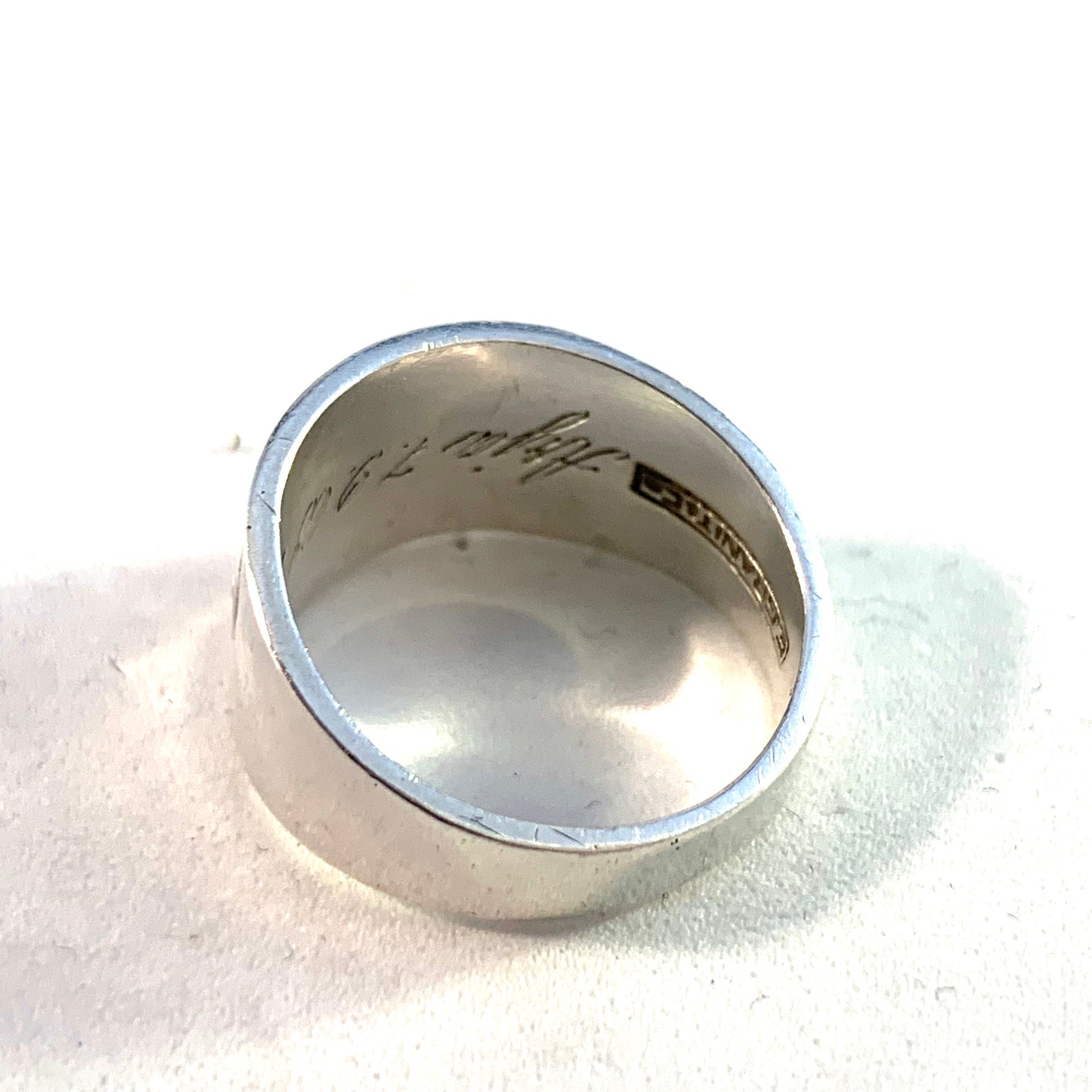 Erik Granit, Finland 1964 Modernist Solid Silver Ring