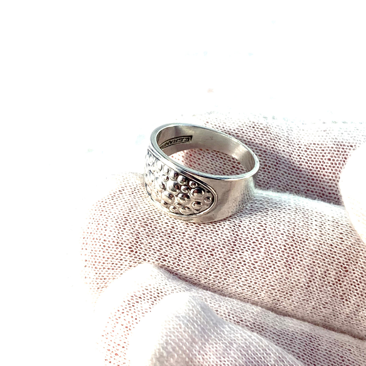 Erik Granit, Finland 1964 Modernist Solid Silver Ring