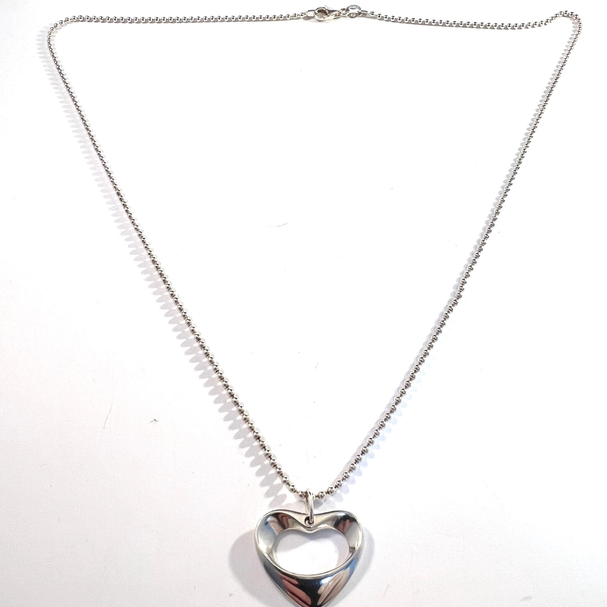 Georg Jensen, Denmark. Sterling Silver Artist Heart Pendant 2008. Henning Koppel.