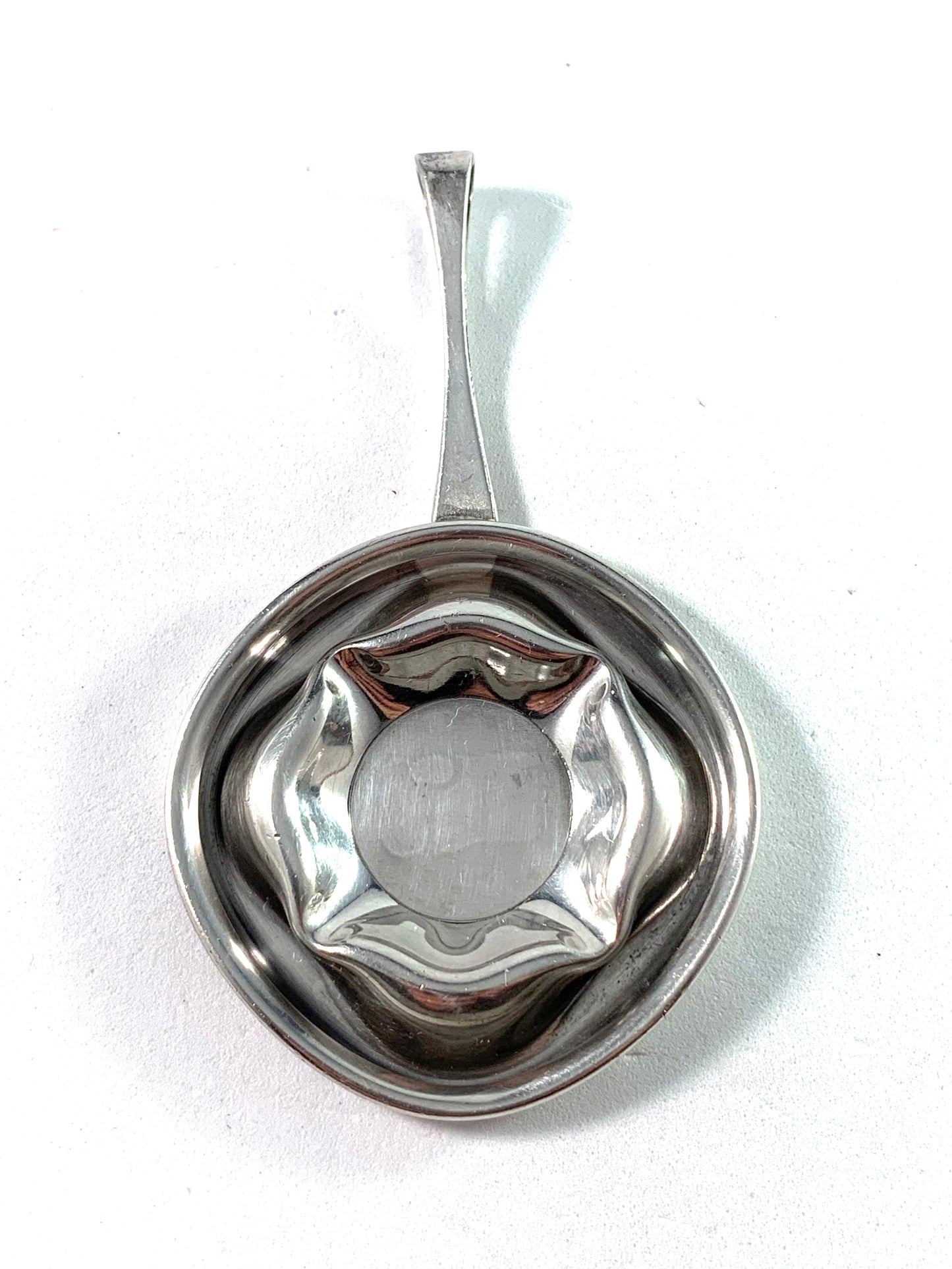 KE Palmberg for ALTON Sweden year 1973 Large Modernist Sterling Silver Pendant.