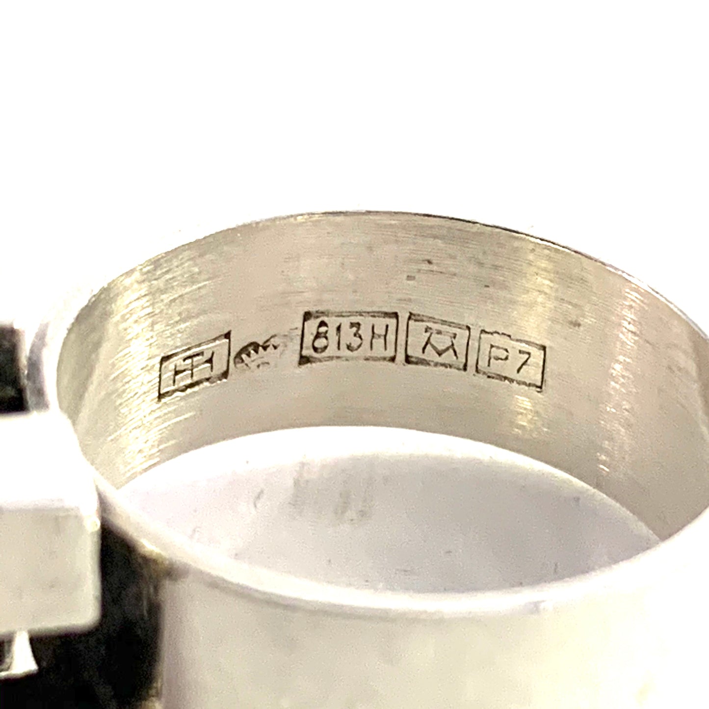Pentti Sarpaneva for Turun Hopea Finland 1968 Modernist Bold Silver Ring.