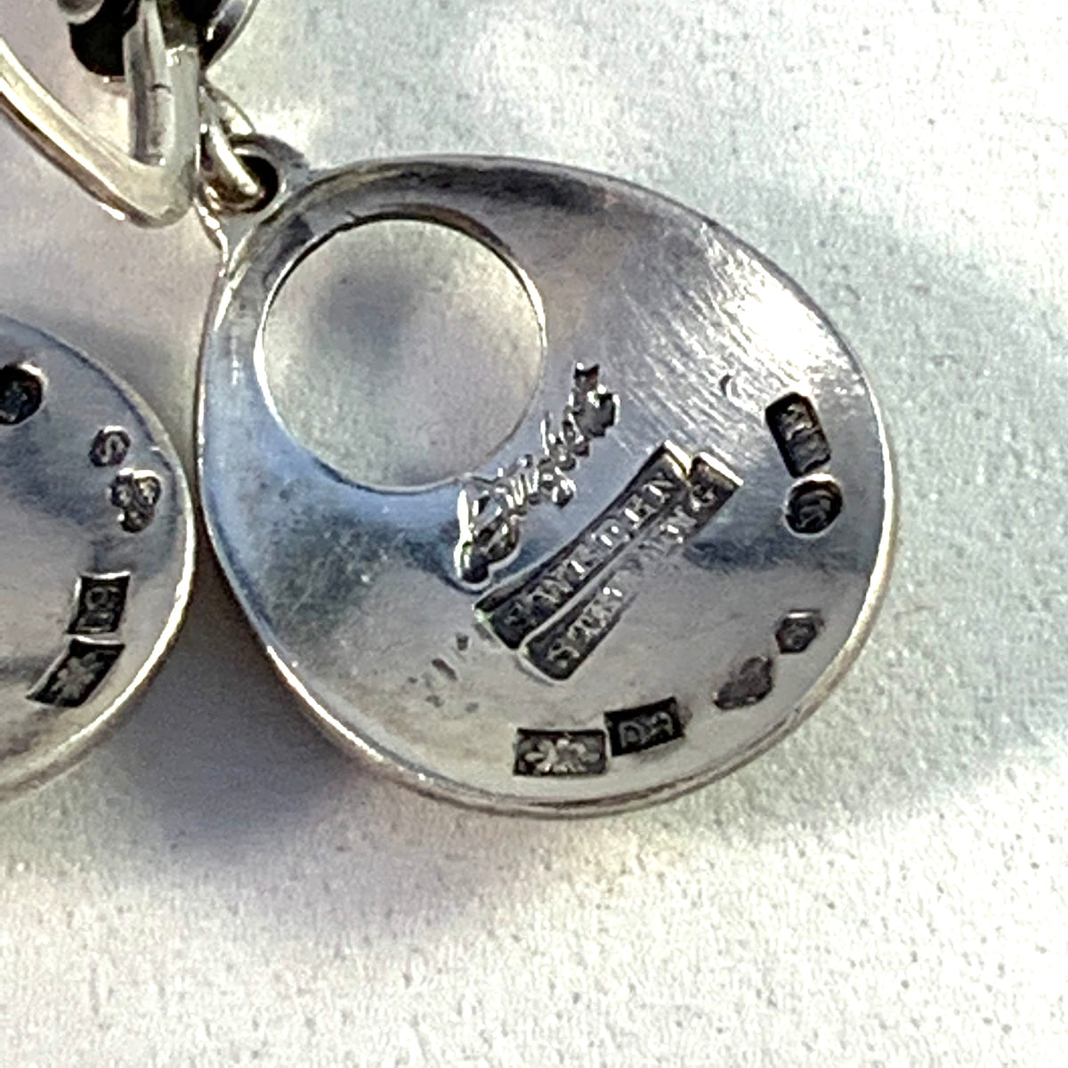 Sigurd Persson for Stigbert, Sweden 1954 Vintage Sterling Silver Earrings. Boxed.