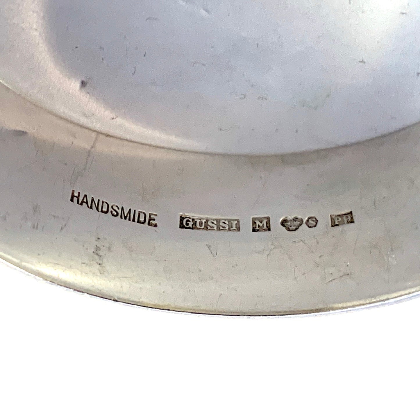 GUSSI, Sweden 1965 Vintage Bold Sterling Silver Tiger Eye Open / Close Bangle Bracelet.