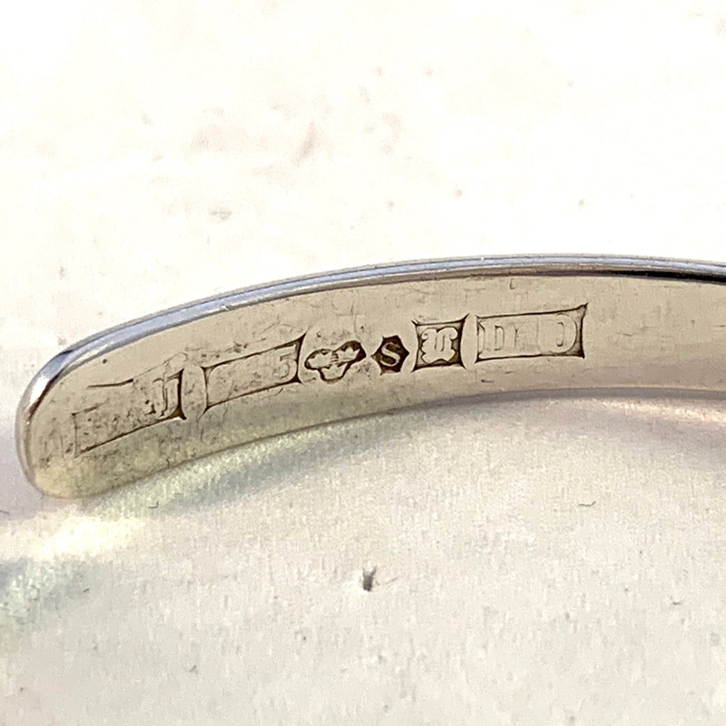 Annie Jagbeck, Sweden 1978 Sterling Silver Bangle Bracelet. Signed.
