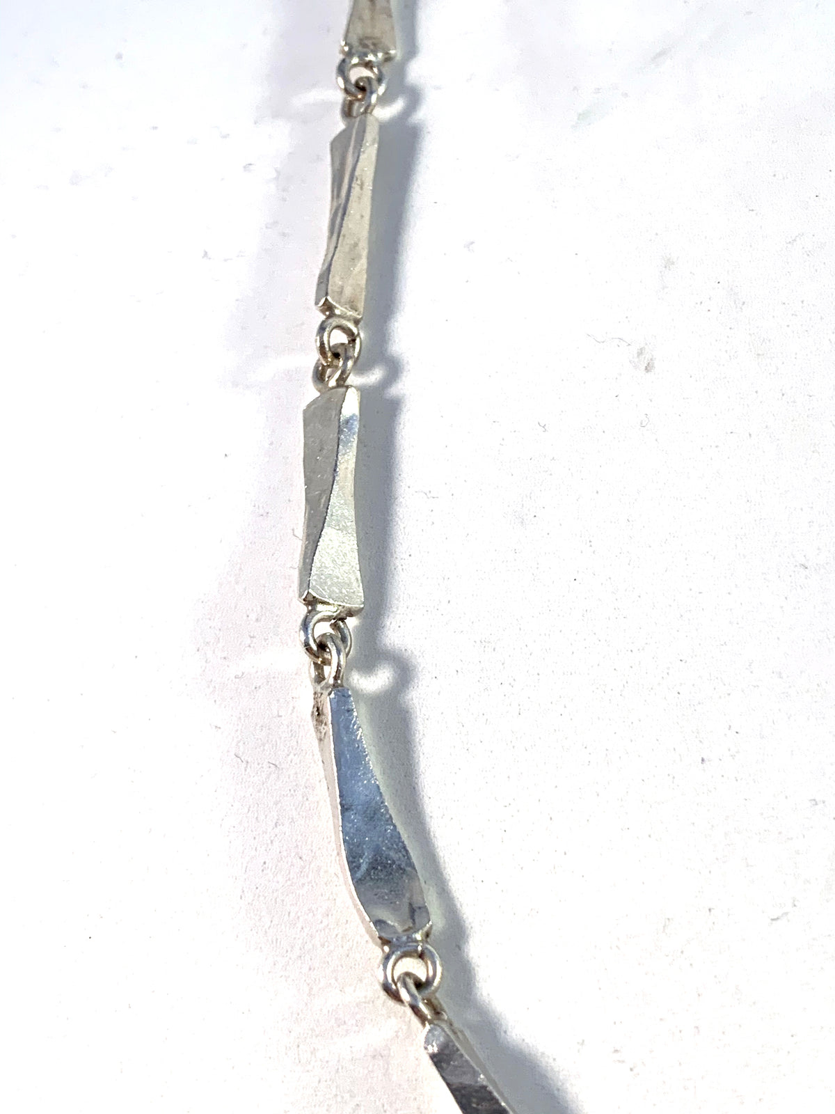 Horsens Solvvarefabrikk, Denmark 1960s Design no 202 Sterling Silver Necklace.