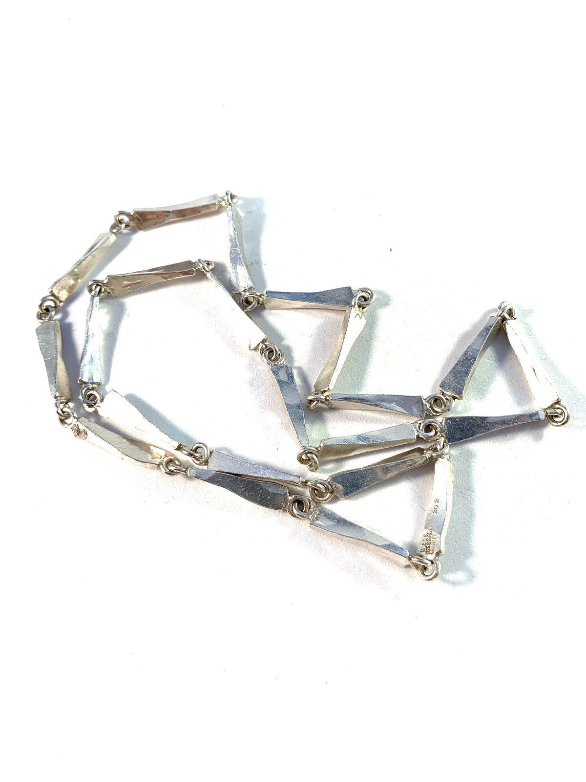 Horsens Solvvarefabrikk, Denmark 1960s Design no 202 Sterling Silver Necklace.