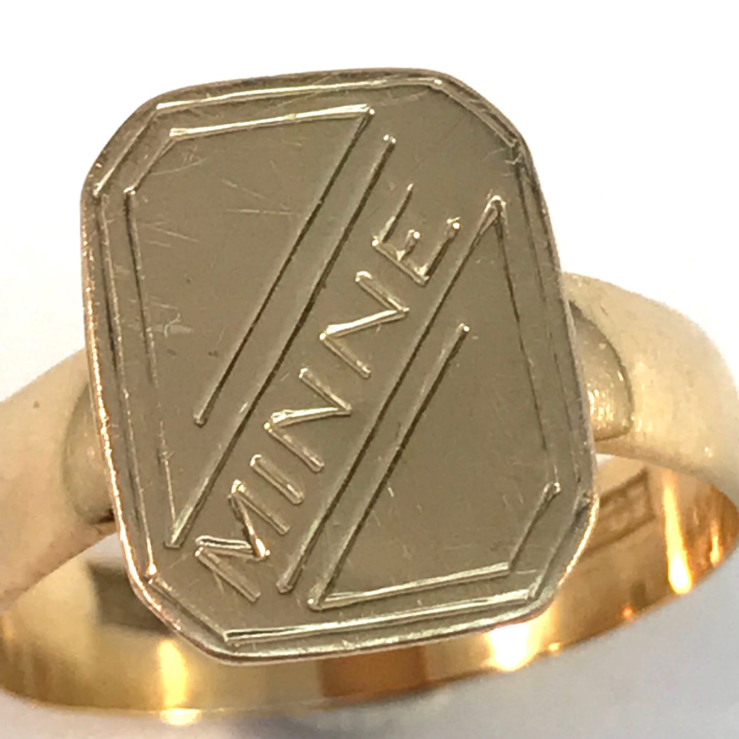AC&Co, Sweden year 1917 Antique 18k Gold Memory Ring