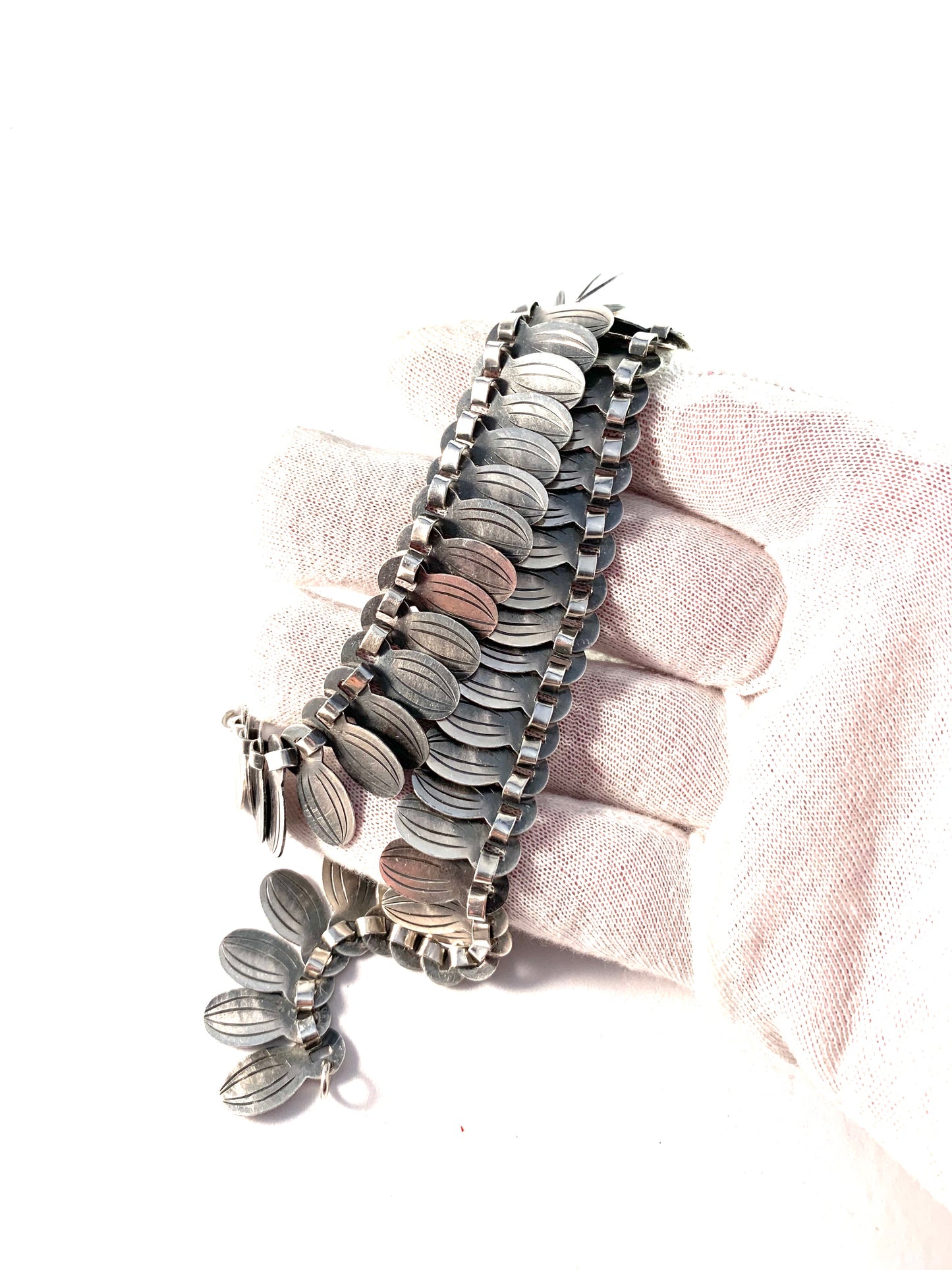 Stockholm 1953 Vintage Mid Century Sterling Silver Necklace. 1.99oz