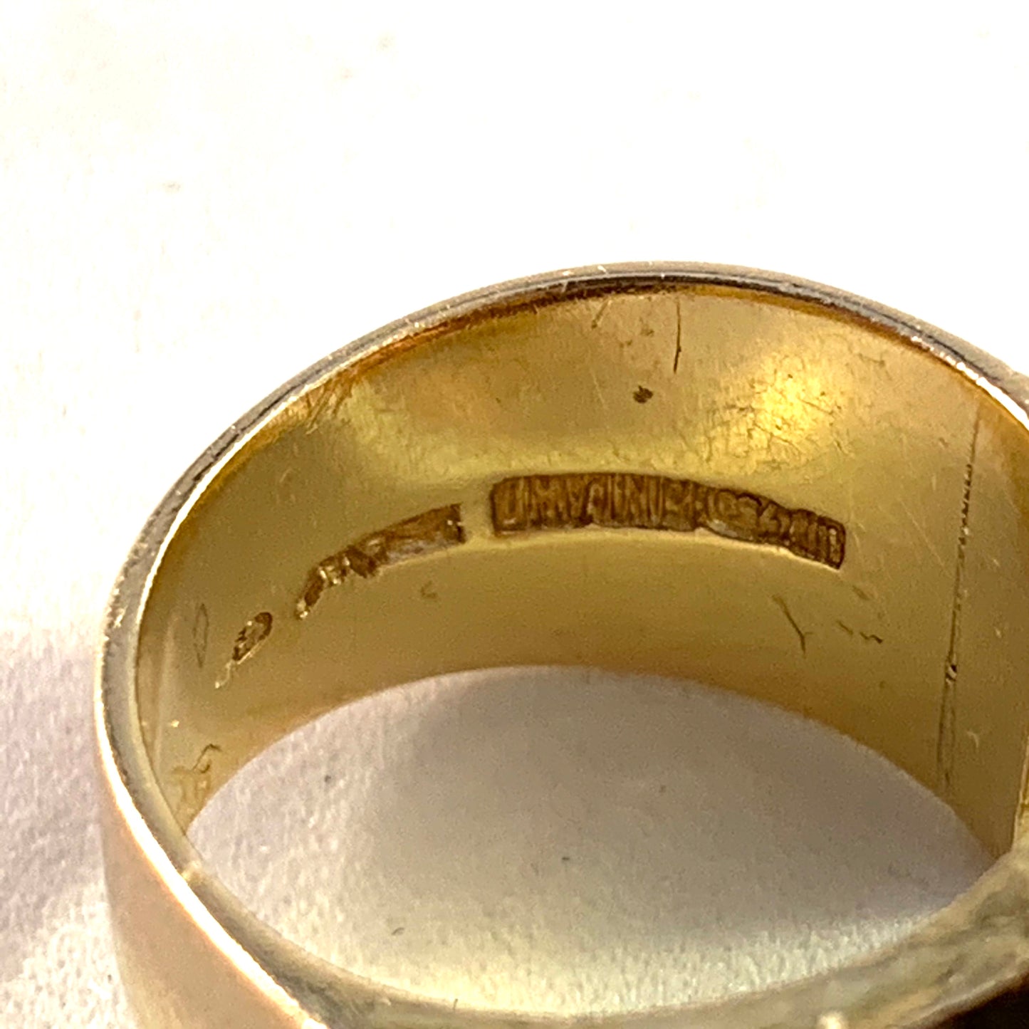 Björn Weckström Lapponia Finland 1970 Design Ukkoshelmi 18k Gold Cultured Pearl Ring.