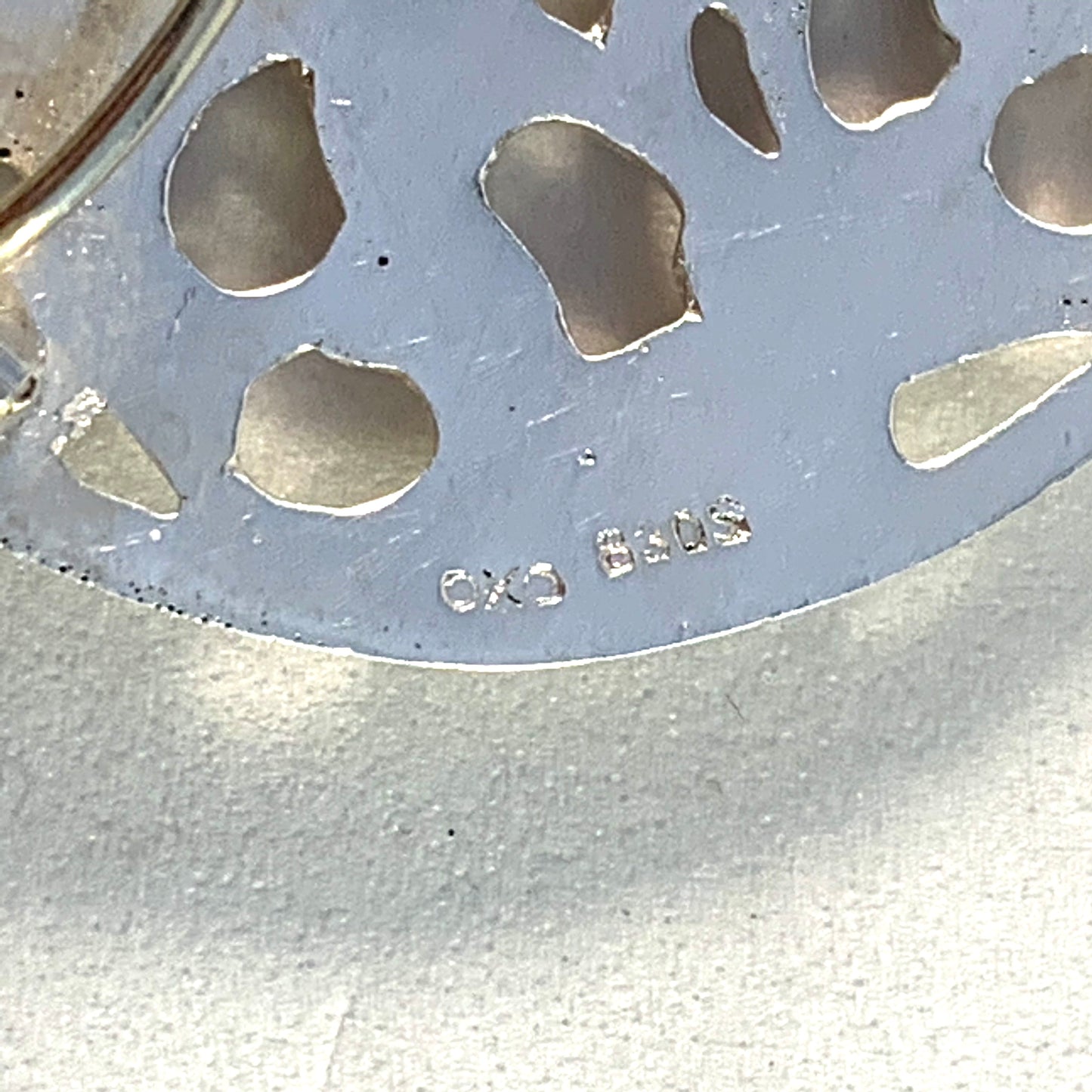 H. C. Østrem, Norway early 1900s Art Nouveau Solid 830 Silver Brooch.