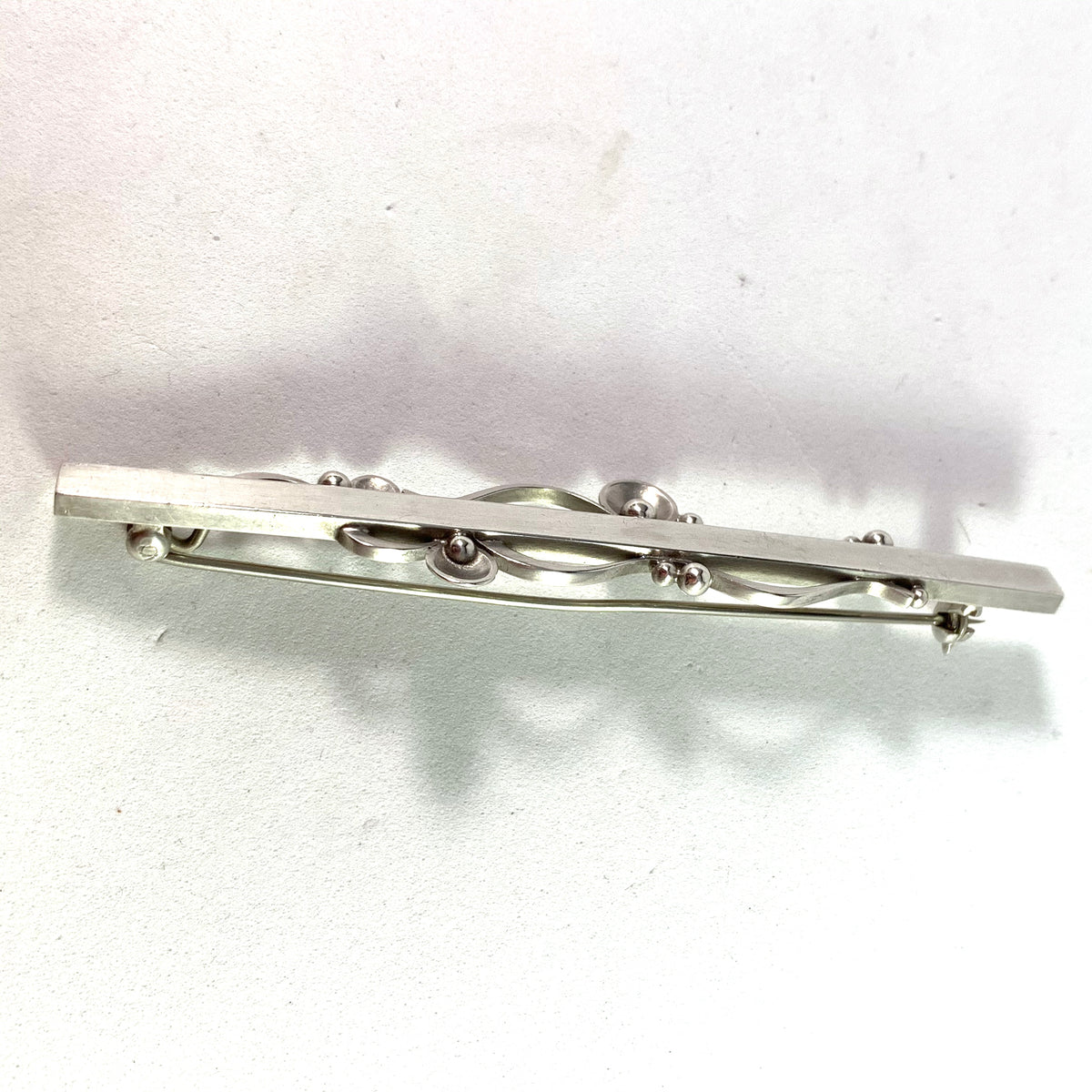 Georg Jensen, Denmark Sterling Brooch in Original Box. Design 234A by Gundorph Albertus. Large