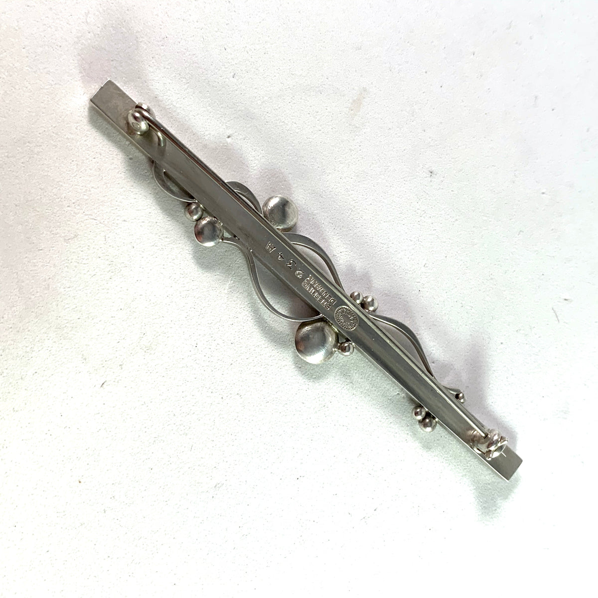 Georg Jensen, Denmark Sterling Brooch in Original Box. Design 234A by Gundorph Albertus. Large
