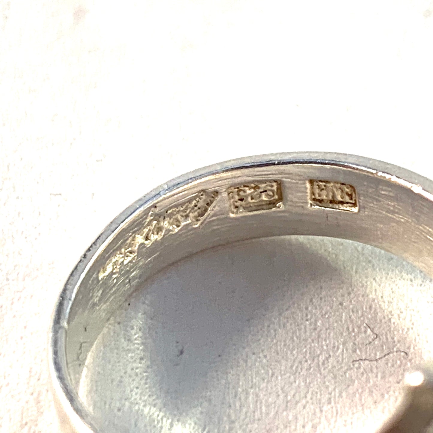 Matti Hyvärinen Finland Vintage Modernist Sterling Silver Ring. Signed