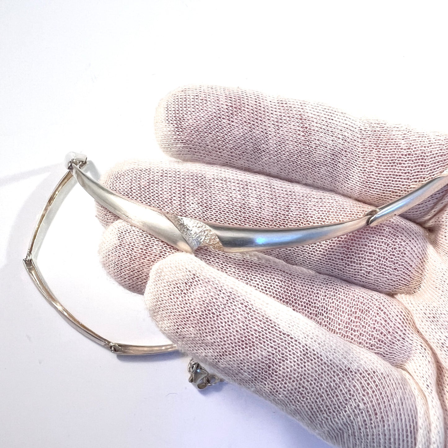 1980年代、フィンランド、タンメン・コル。ヴィンテージスターリングシルバーのネックレス。